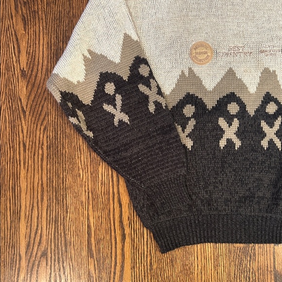 Vintage 80s Embroidered Knit Sweater - Picture 3 of 9